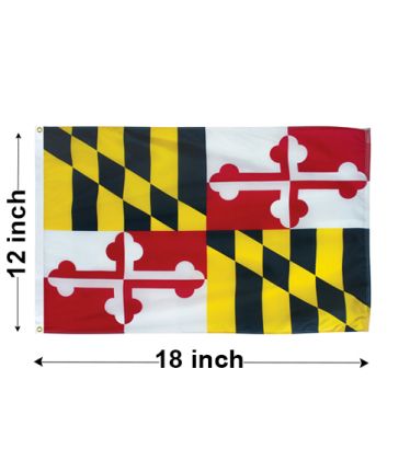 12"x18" Maryland Nylon Outdoor Flag